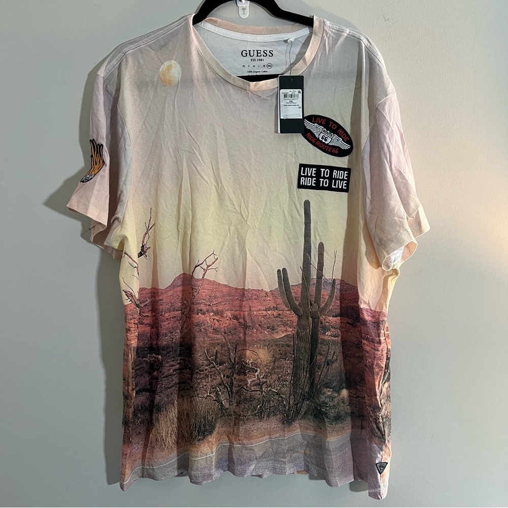 Guess Men's Desert Sunset T-Shirt